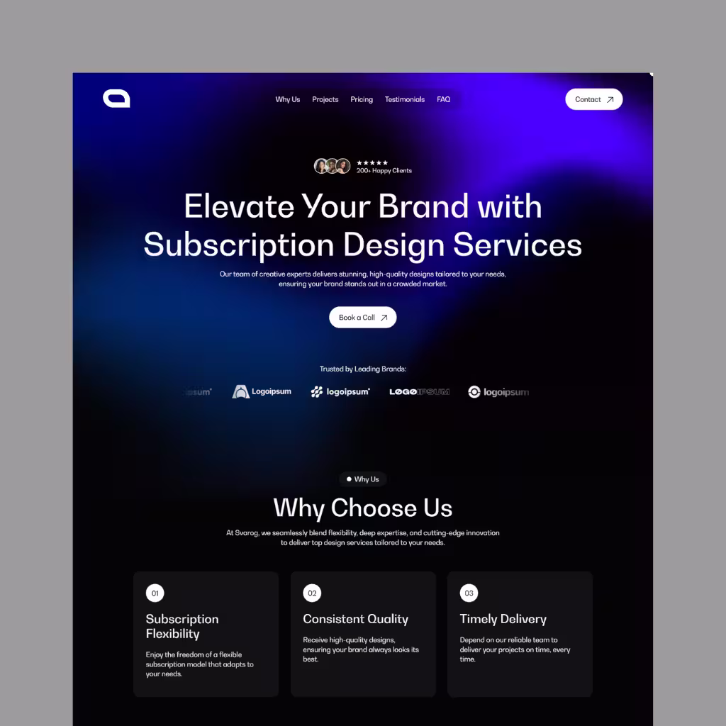 Design Studio - Koncepció weboldal
