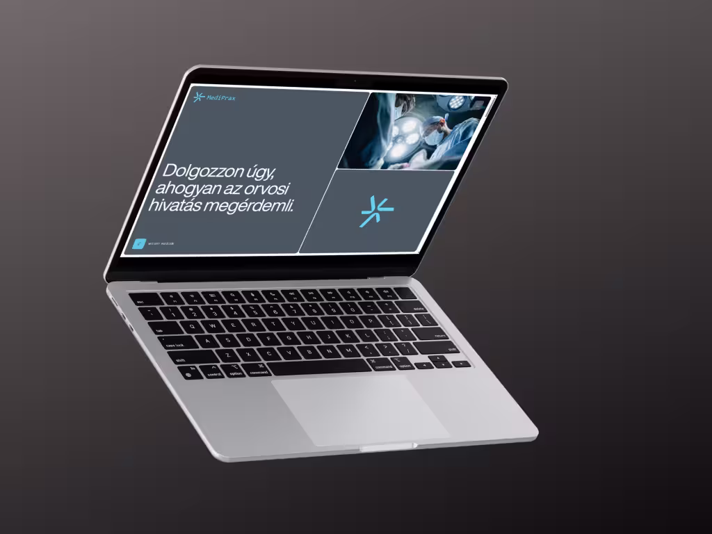 MediPrax - Koncepció weboldal